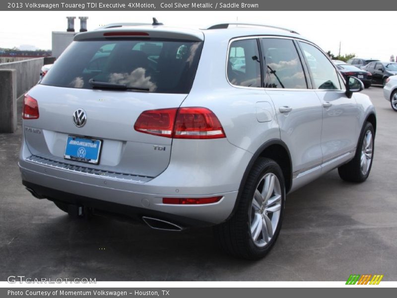 Cool Silver Metallic / Saddle Brown 2013 Volkswagen Touareg TDI Executive 4XMotion