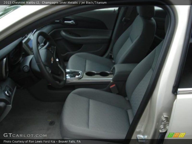 Champagne Silver Metallic / Jet Black/Titanium 2013 Chevrolet Malibu LS