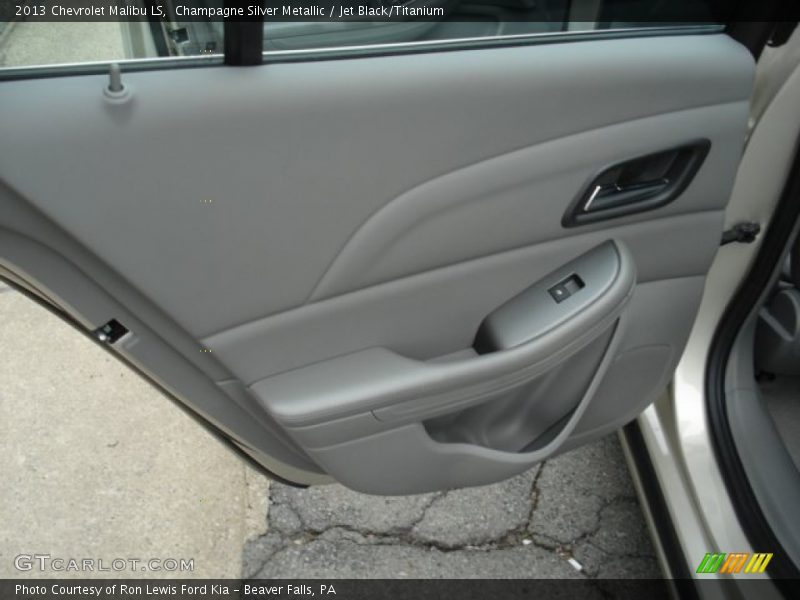 Champagne Silver Metallic / Jet Black/Titanium 2013 Chevrolet Malibu LS