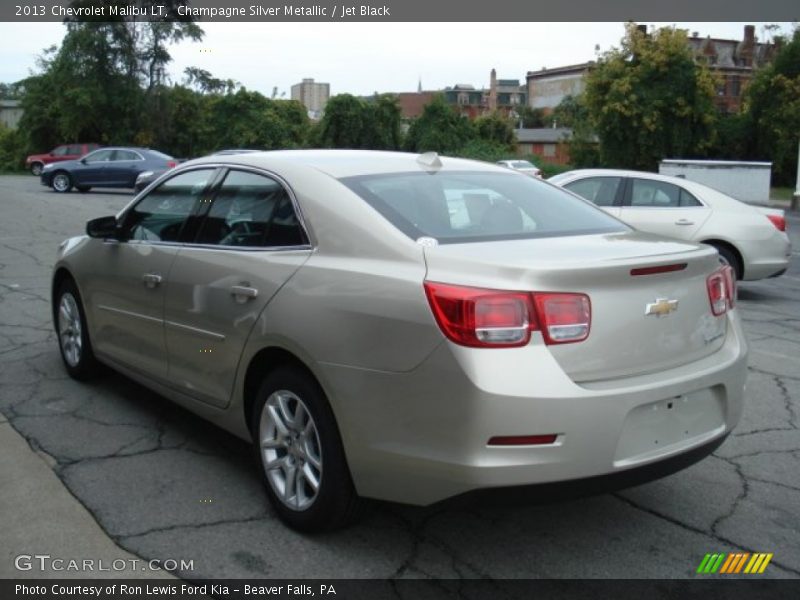 Champagne Silver Metallic / Jet Black 2013 Chevrolet Malibu LT