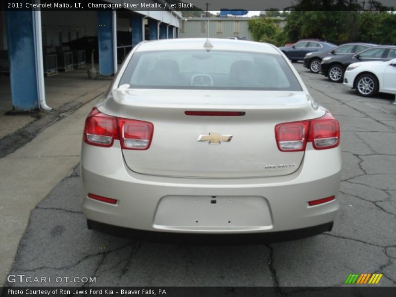 Champagne Silver Metallic / Jet Black 2013 Chevrolet Malibu LT
