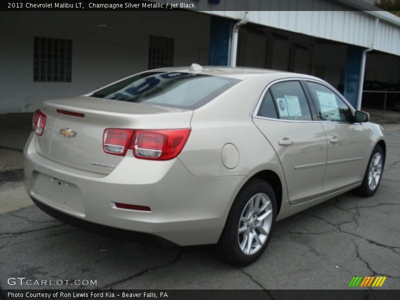 Champagne Silver Metallic / Jet Black 2013 Chevrolet Malibu LT