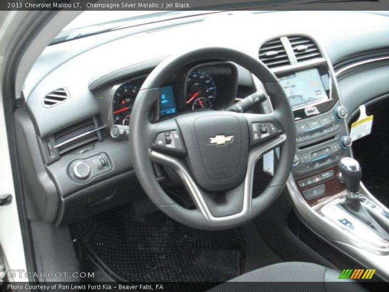 Champagne Silver Metallic / Jet Black 2013 Chevrolet Malibu LT