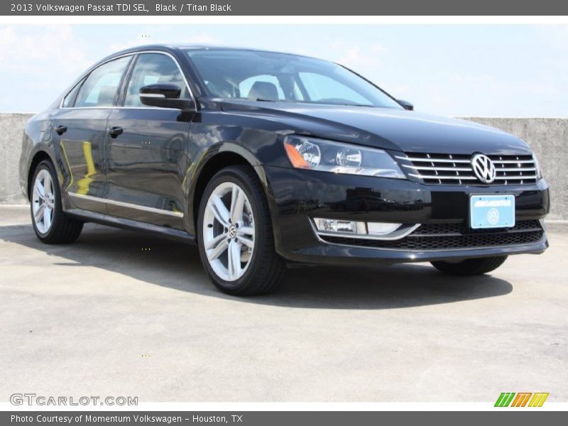 Black / Titan Black 2013 Volkswagen Passat TDI SEL