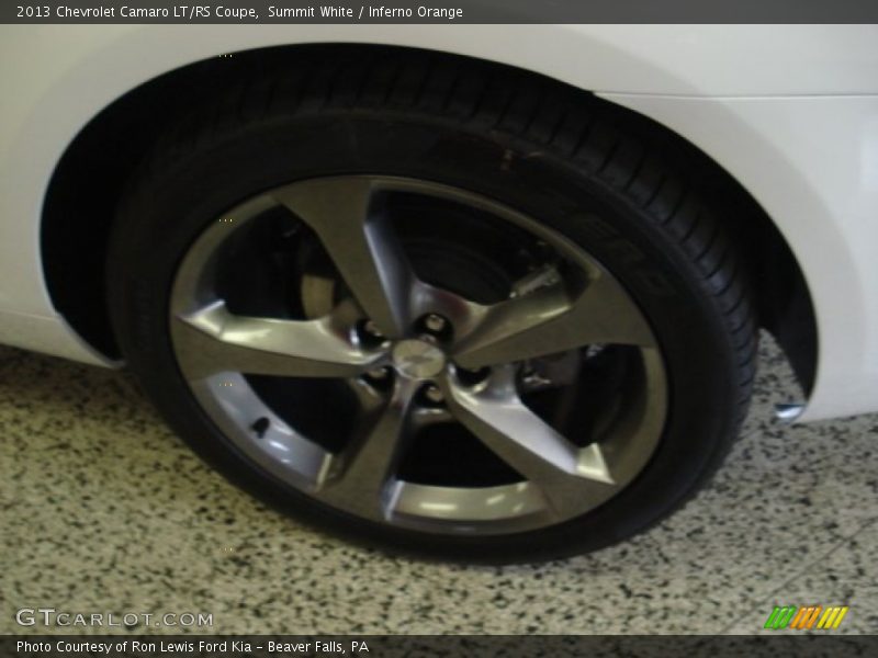 Summit White / Inferno Orange 2013 Chevrolet Camaro LT/RS Coupe