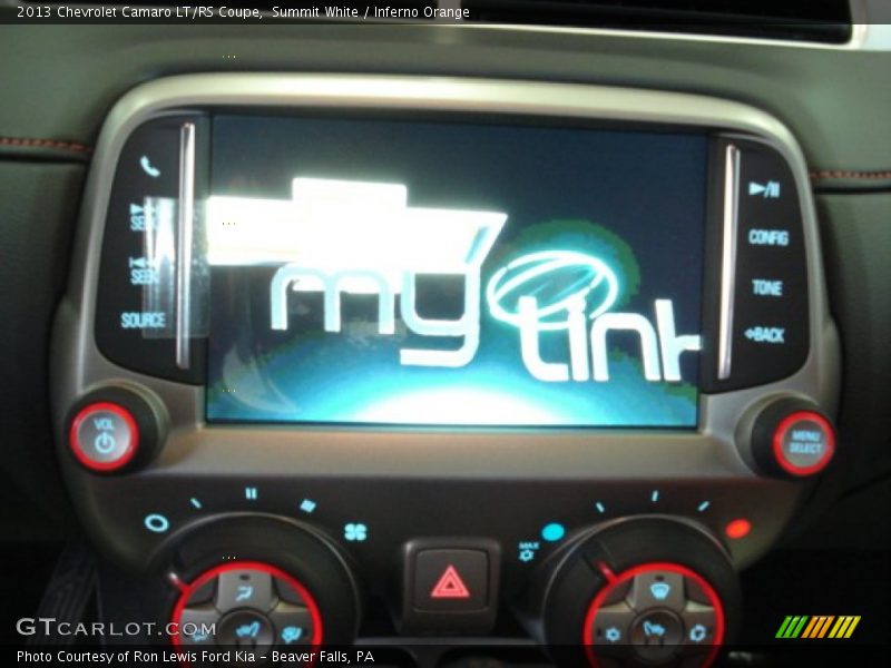 Summit White / Inferno Orange 2013 Chevrolet Camaro LT/RS Coupe
