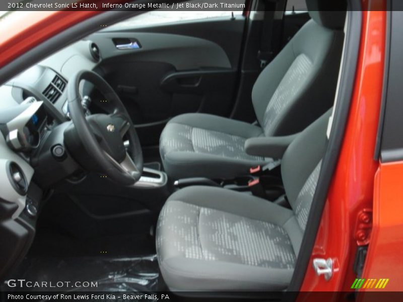 Inferno Orange Metallic / Jet Black/Dark Titanium 2012 Chevrolet Sonic LS Hatch