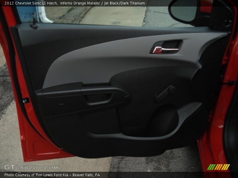 Inferno Orange Metallic / Jet Black/Dark Titanium 2012 Chevrolet Sonic LS Hatch