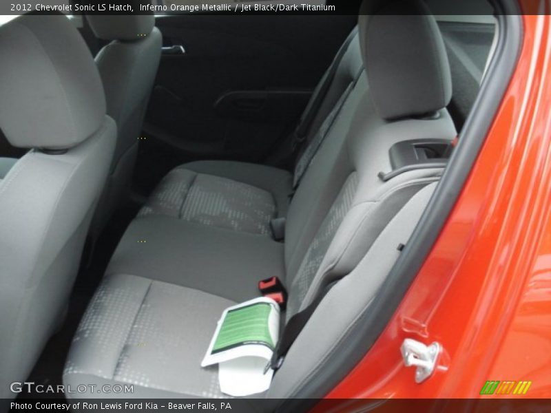 Inferno Orange Metallic / Jet Black/Dark Titanium 2012 Chevrolet Sonic LS Hatch