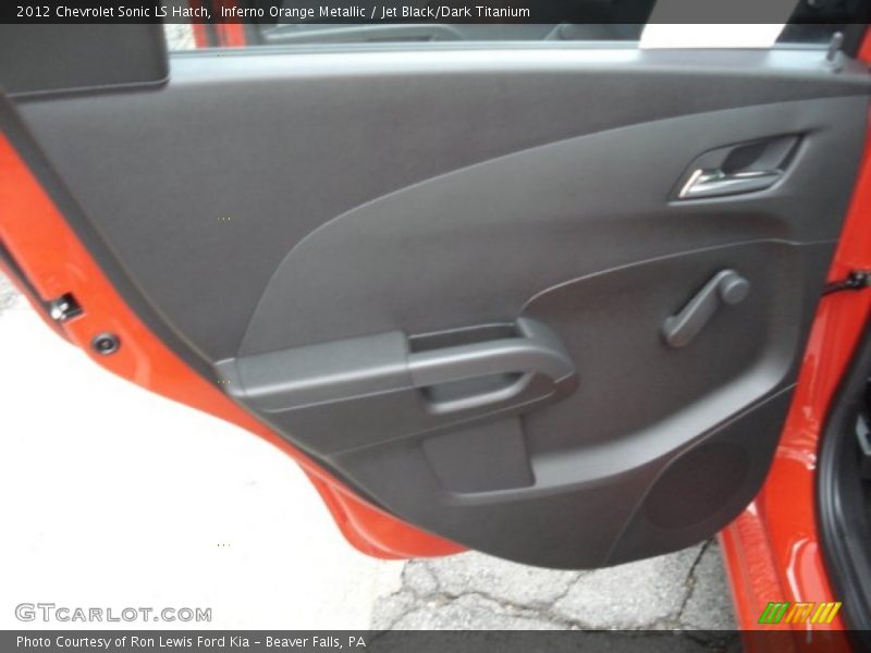 Inferno Orange Metallic / Jet Black/Dark Titanium 2012 Chevrolet Sonic LS Hatch