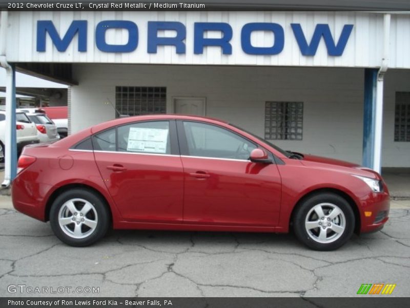 Crystal Red Metallic / Medium Titanium 2012 Chevrolet Cruze LT