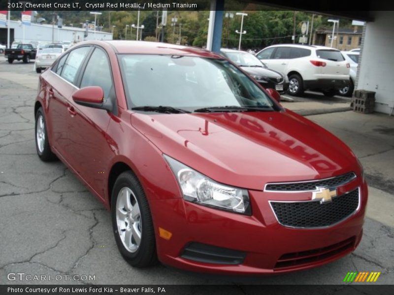 Crystal Red Metallic / Medium Titanium 2012 Chevrolet Cruze LT
