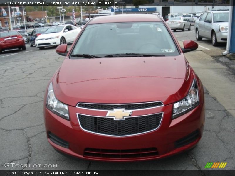 Crystal Red Metallic / Medium Titanium 2012 Chevrolet Cruze LT