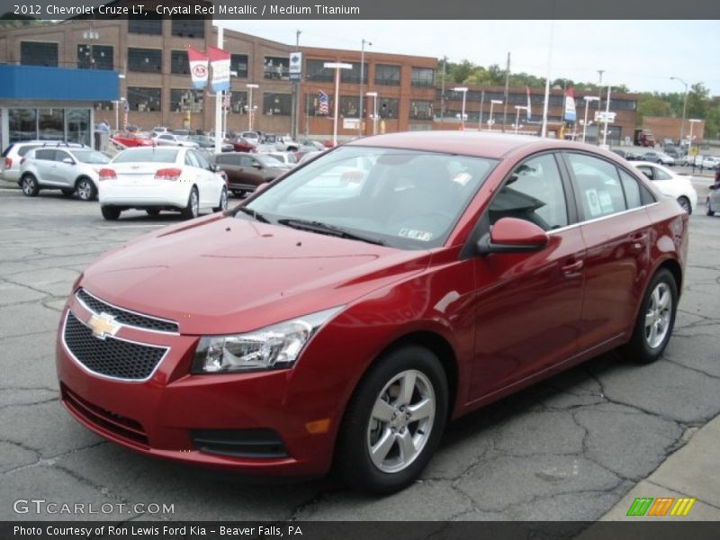 Crystal Red Metallic / Medium Titanium 2012 Chevrolet Cruze LT