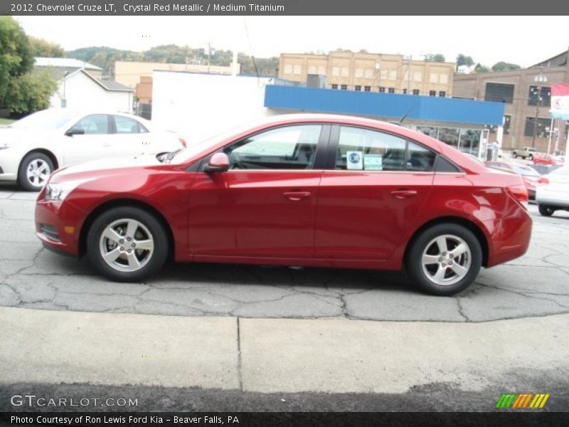 Crystal Red Metallic / Medium Titanium 2012 Chevrolet Cruze LT