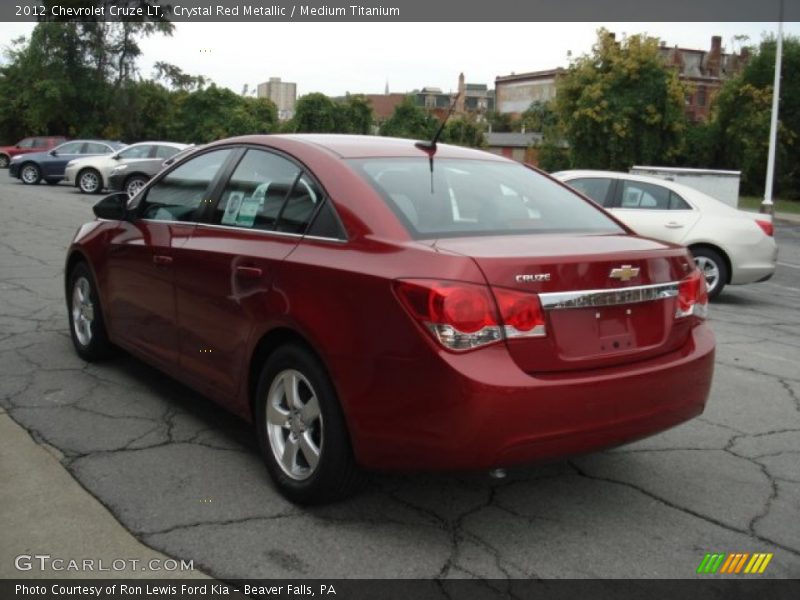 Crystal Red Metallic / Medium Titanium 2012 Chevrolet Cruze LT