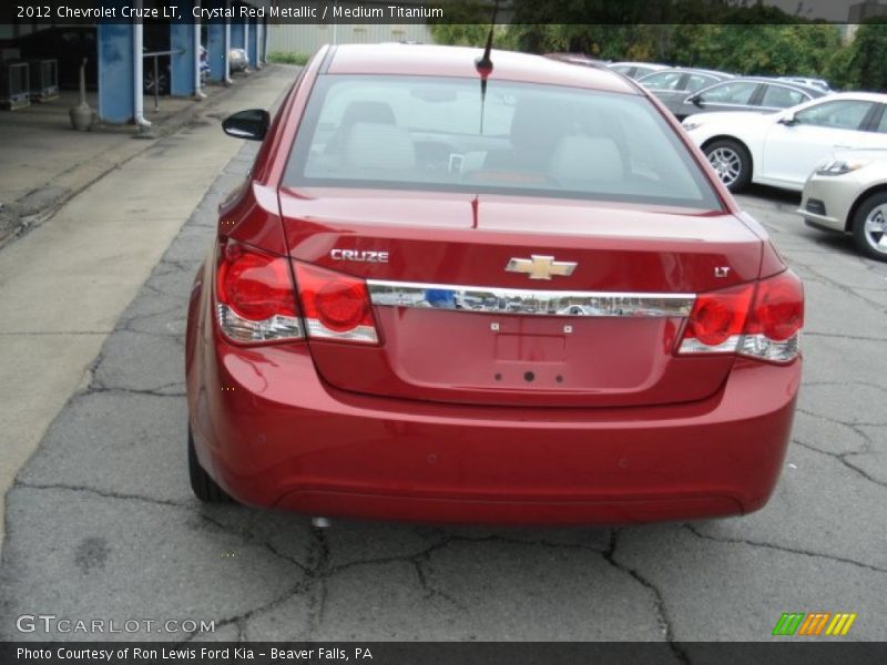 Crystal Red Metallic / Medium Titanium 2012 Chevrolet Cruze LT