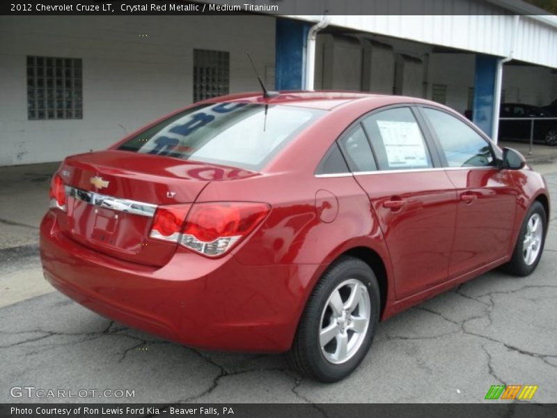 Crystal Red Metallic / Medium Titanium 2012 Chevrolet Cruze LT