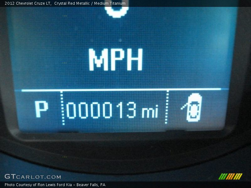 Crystal Red Metallic / Medium Titanium 2012 Chevrolet Cruze LT