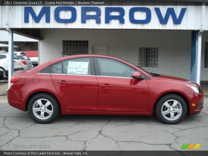 Crystal Red Metallic / Medium Titanium 2012 Chevrolet Cruze LT