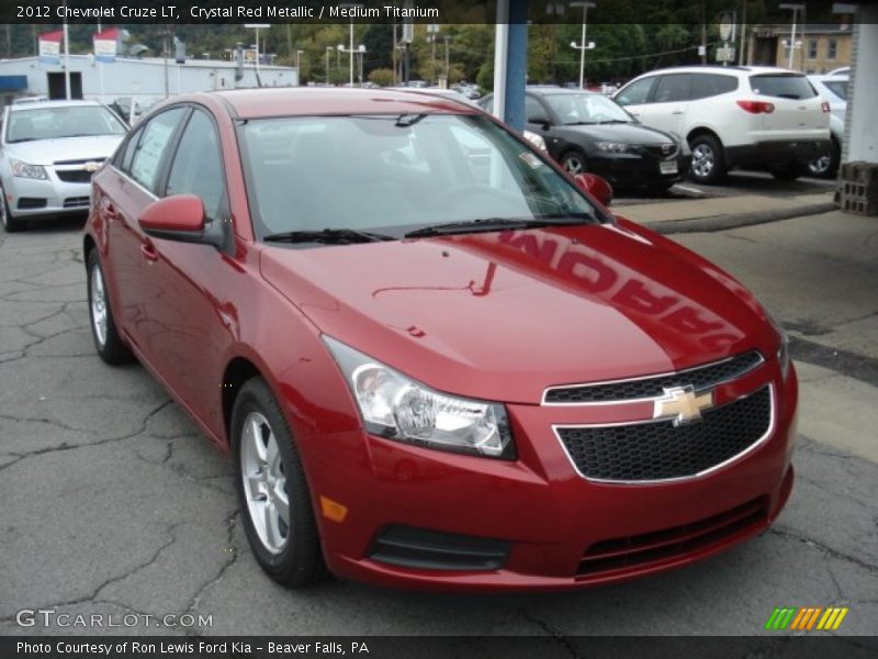 Crystal Red Metallic / Medium Titanium 2012 Chevrolet Cruze LT