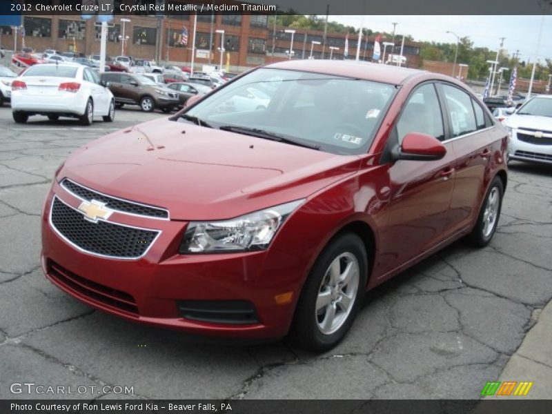 Crystal Red Metallic / Medium Titanium 2012 Chevrolet Cruze LT