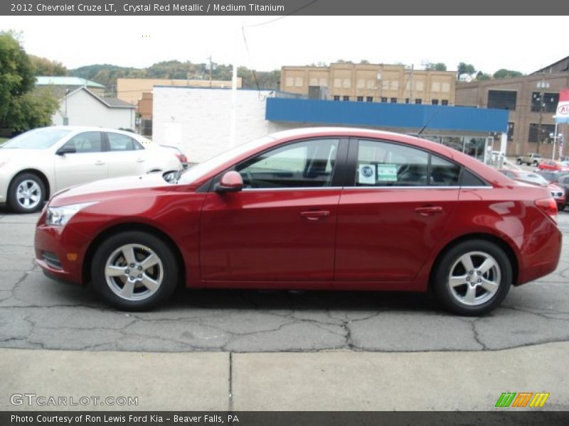 Crystal Red Metallic / Medium Titanium 2012 Chevrolet Cruze LT