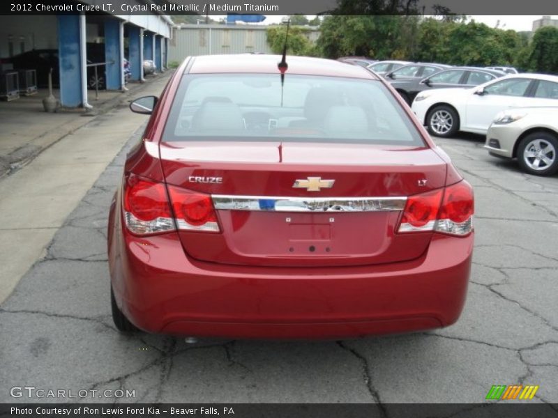 Crystal Red Metallic / Medium Titanium 2012 Chevrolet Cruze LT
