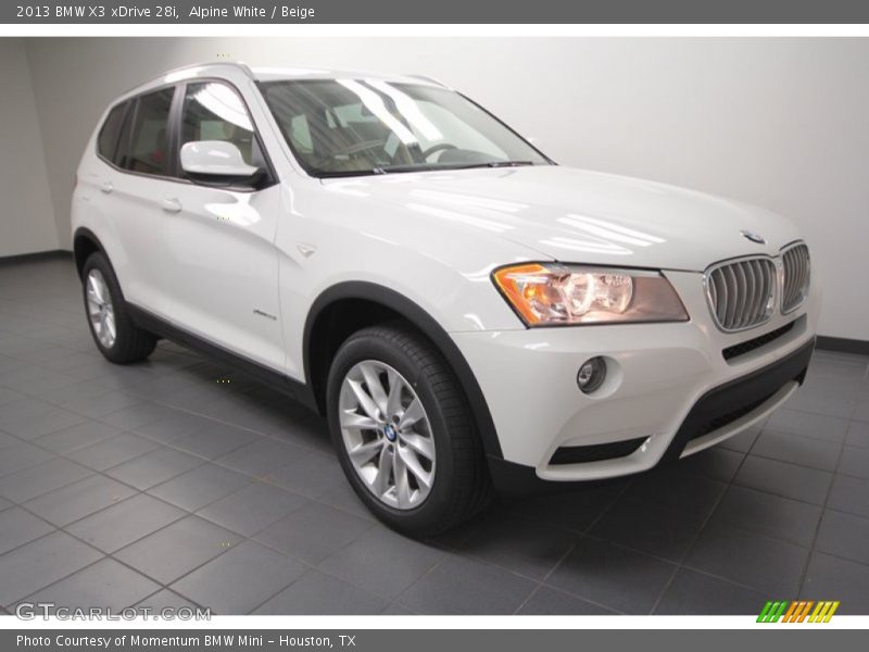 Front 3/4 View of 2013 X3 xDrive 28i