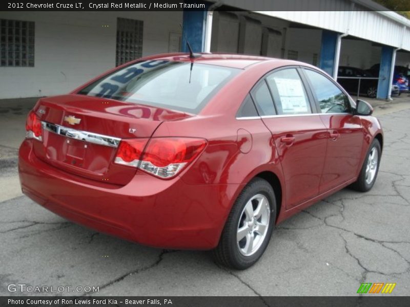 Crystal Red Metallic / Medium Titanium 2012 Chevrolet Cruze LT