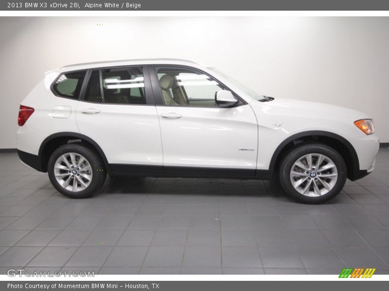 Alpine White / Beige 2013 BMW X3 xDrive 28i