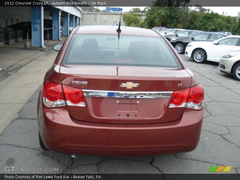 Autumn Red Metallic / Jet Black 2012 Chevrolet Cruze LT