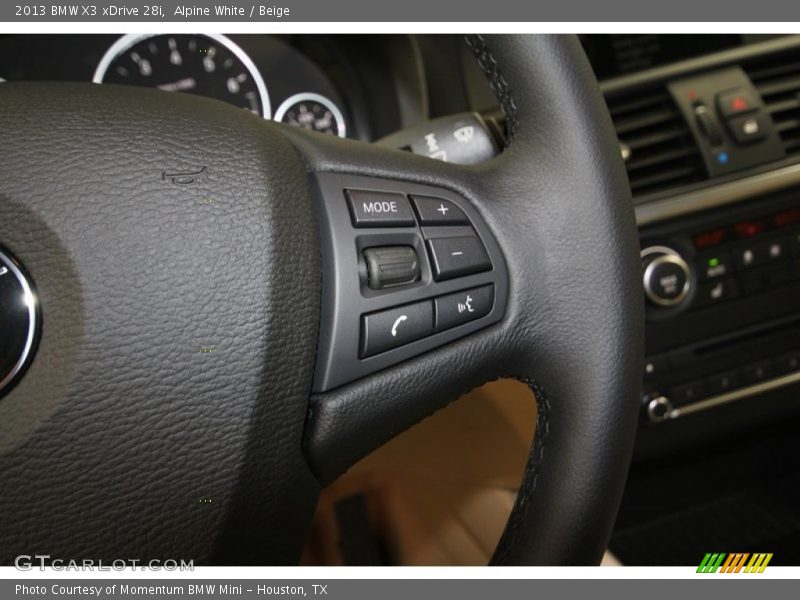 Alpine White / Beige 2013 BMW X3 xDrive 28i