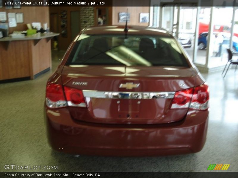 Autumn Red Metallic / Jet Black 2012 Chevrolet Cruze LT