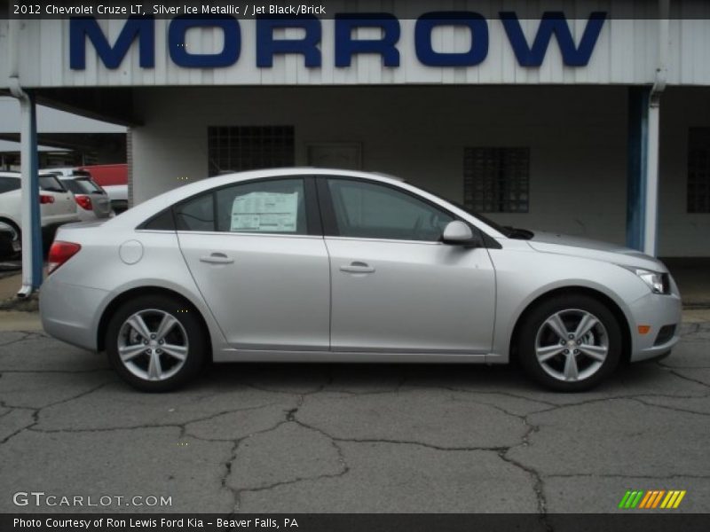 Silver Ice Metallic / Jet Black/Brick 2012 Chevrolet Cruze LT