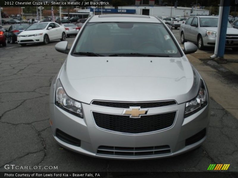 Silver Ice Metallic / Jet Black/Brick 2012 Chevrolet Cruze LT