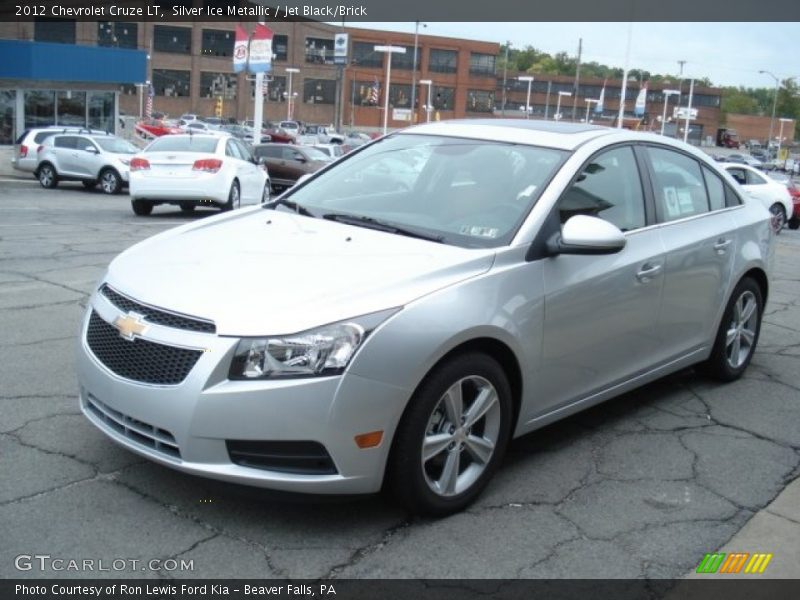 Silver Ice Metallic / Jet Black/Brick 2012 Chevrolet Cruze LT