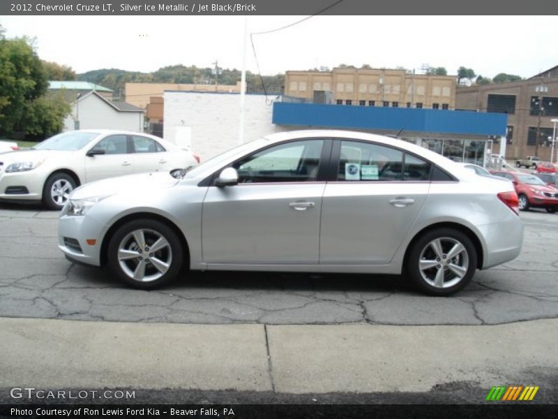 Silver Ice Metallic / Jet Black/Brick 2012 Chevrolet Cruze LT