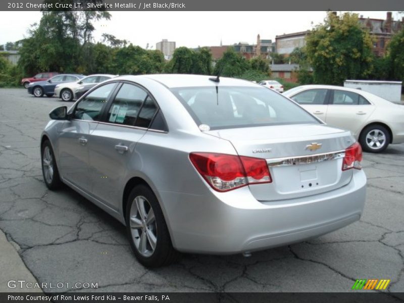 Silver Ice Metallic / Jet Black/Brick 2012 Chevrolet Cruze LT