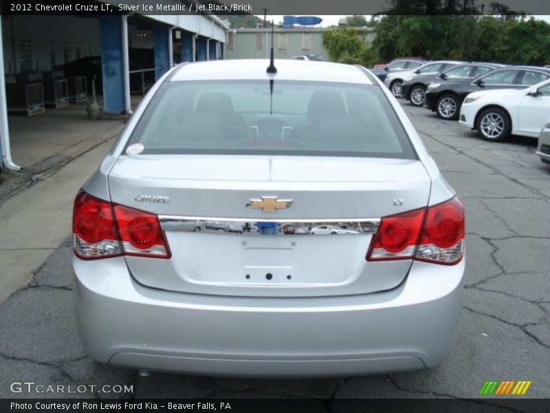 Silver Ice Metallic / Jet Black/Brick 2012 Chevrolet Cruze LT