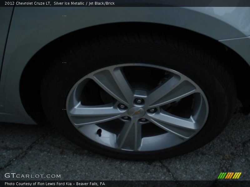 Silver Ice Metallic / Jet Black/Brick 2012 Chevrolet Cruze LT