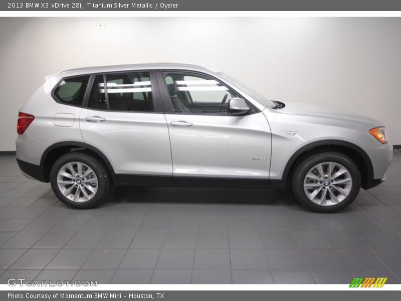 Titanium Silver Metallic / Oyster 2013 BMW X3 xDrive 28i
