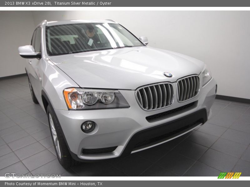 Titanium Silver Metallic / Oyster 2013 BMW X3 xDrive 28i