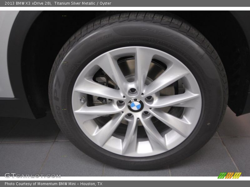 Titanium Silver Metallic / Oyster 2013 BMW X3 xDrive 28i