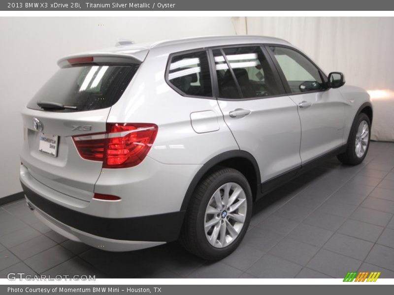 Titanium Silver Metallic / Oyster 2013 BMW X3 xDrive 28i