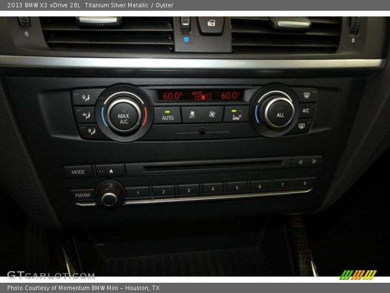 Titanium Silver Metallic / Oyster 2013 BMW X3 xDrive 28i
