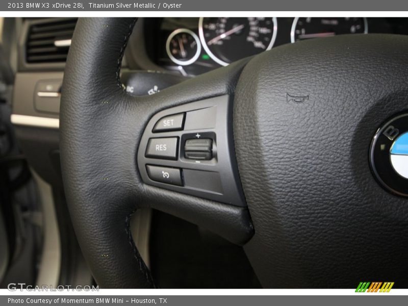 Titanium Silver Metallic / Oyster 2013 BMW X3 xDrive 28i