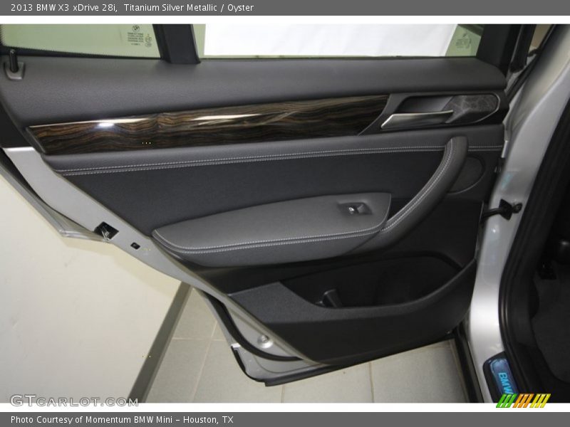 Titanium Silver Metallic / Oyster 2013 BMW X3 xDrive 28i