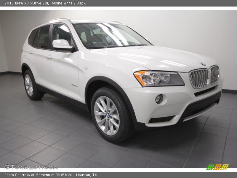 Alpine White / Black 2013 BMW X3 xDrive 28i
