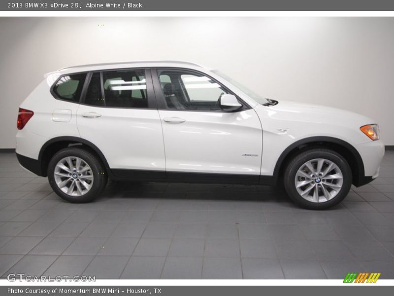 Alpine White / Black 2013 BMW X3 xDrive 28i